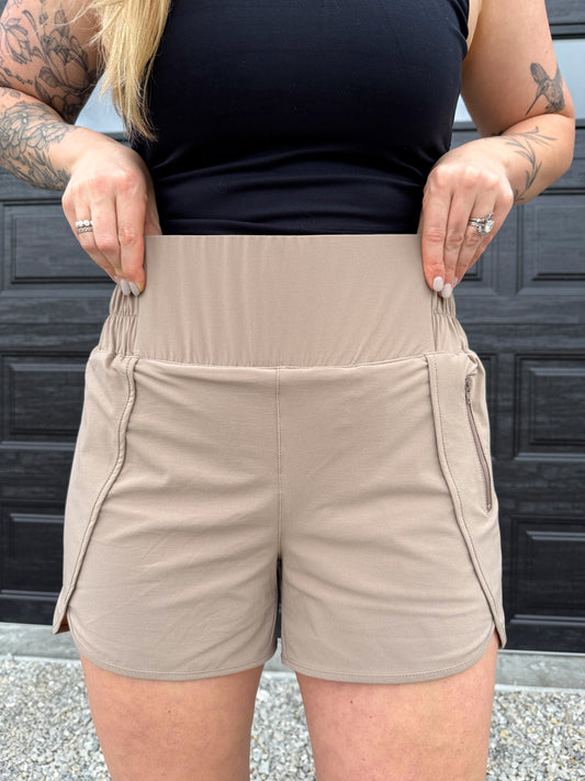 Spin Active Shorts Ash Mocha