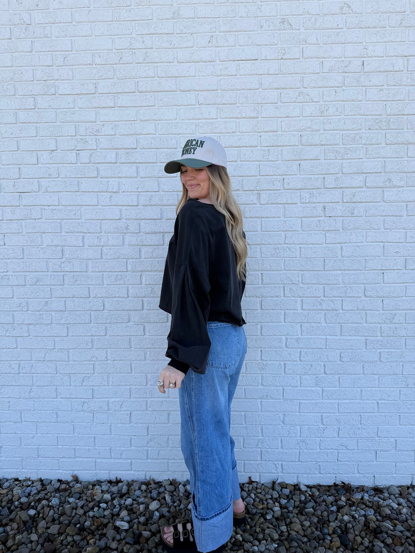 Black Burnout Top
