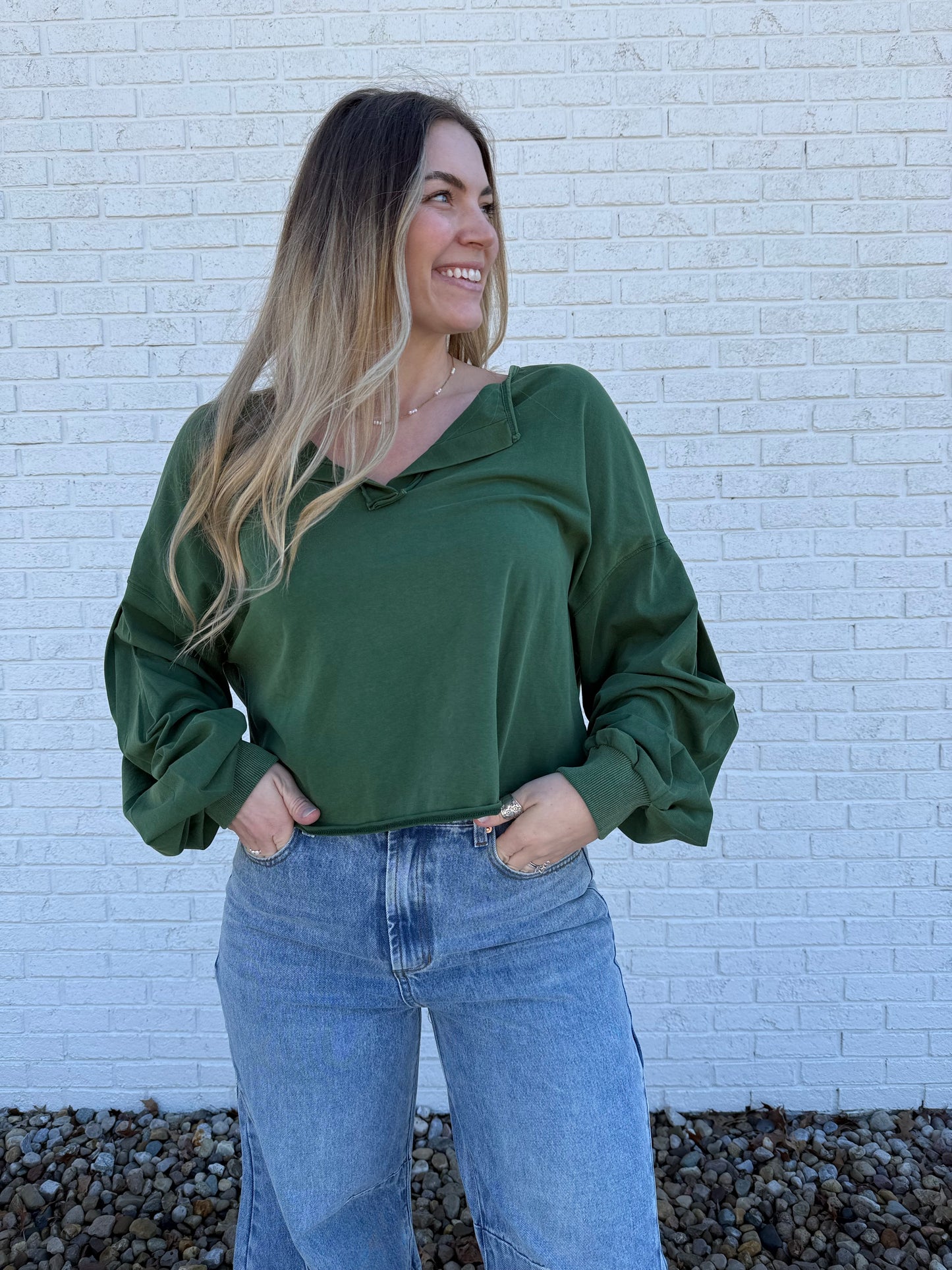Green Burnout Top