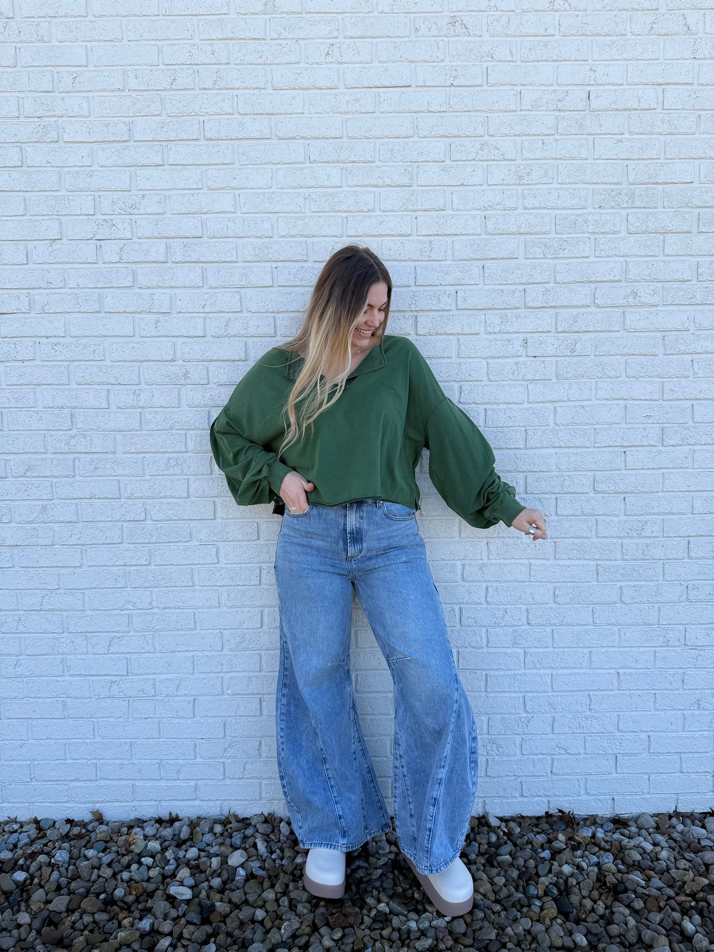 Green Burnout Top