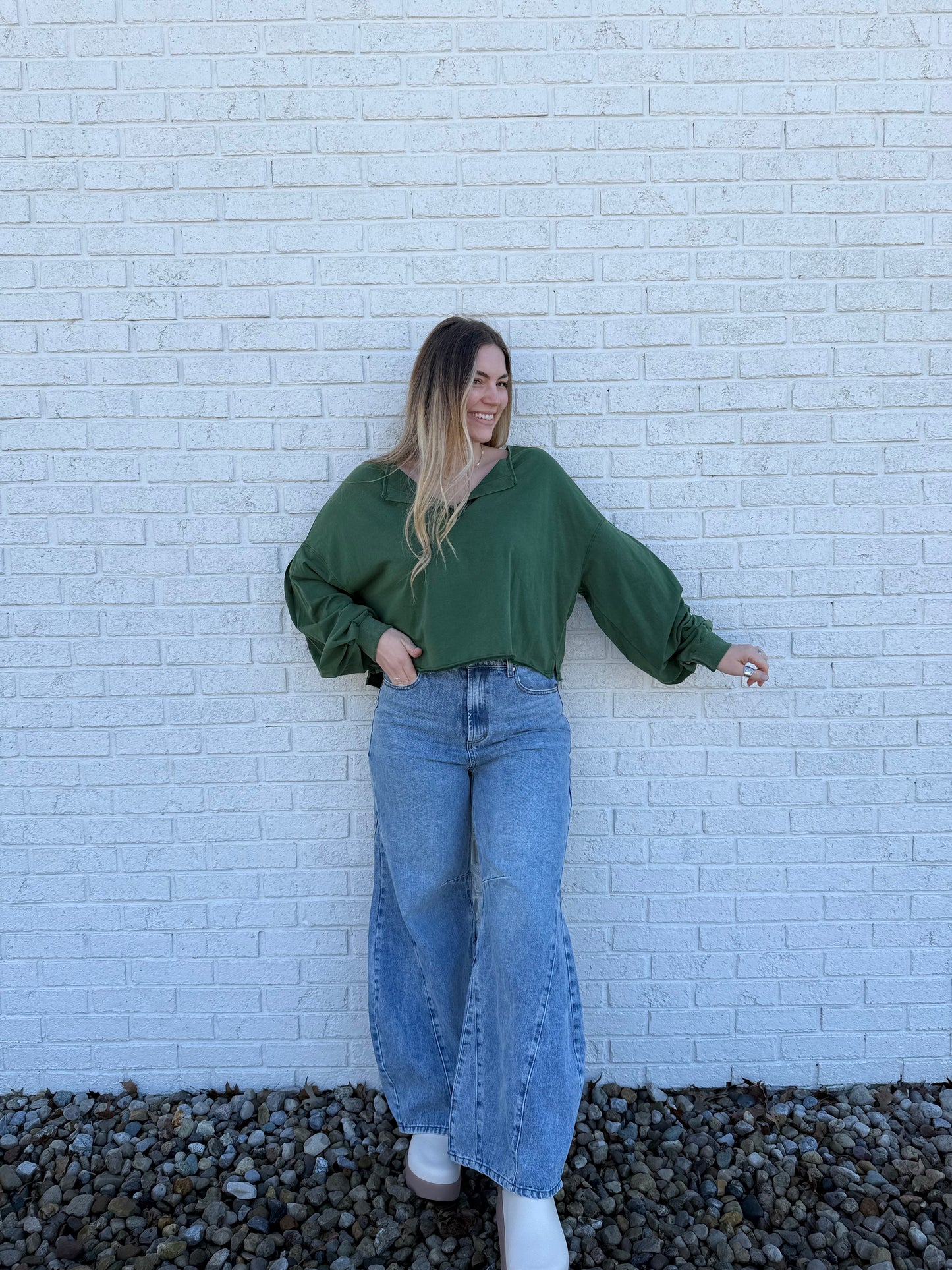 Green Burnout Top
