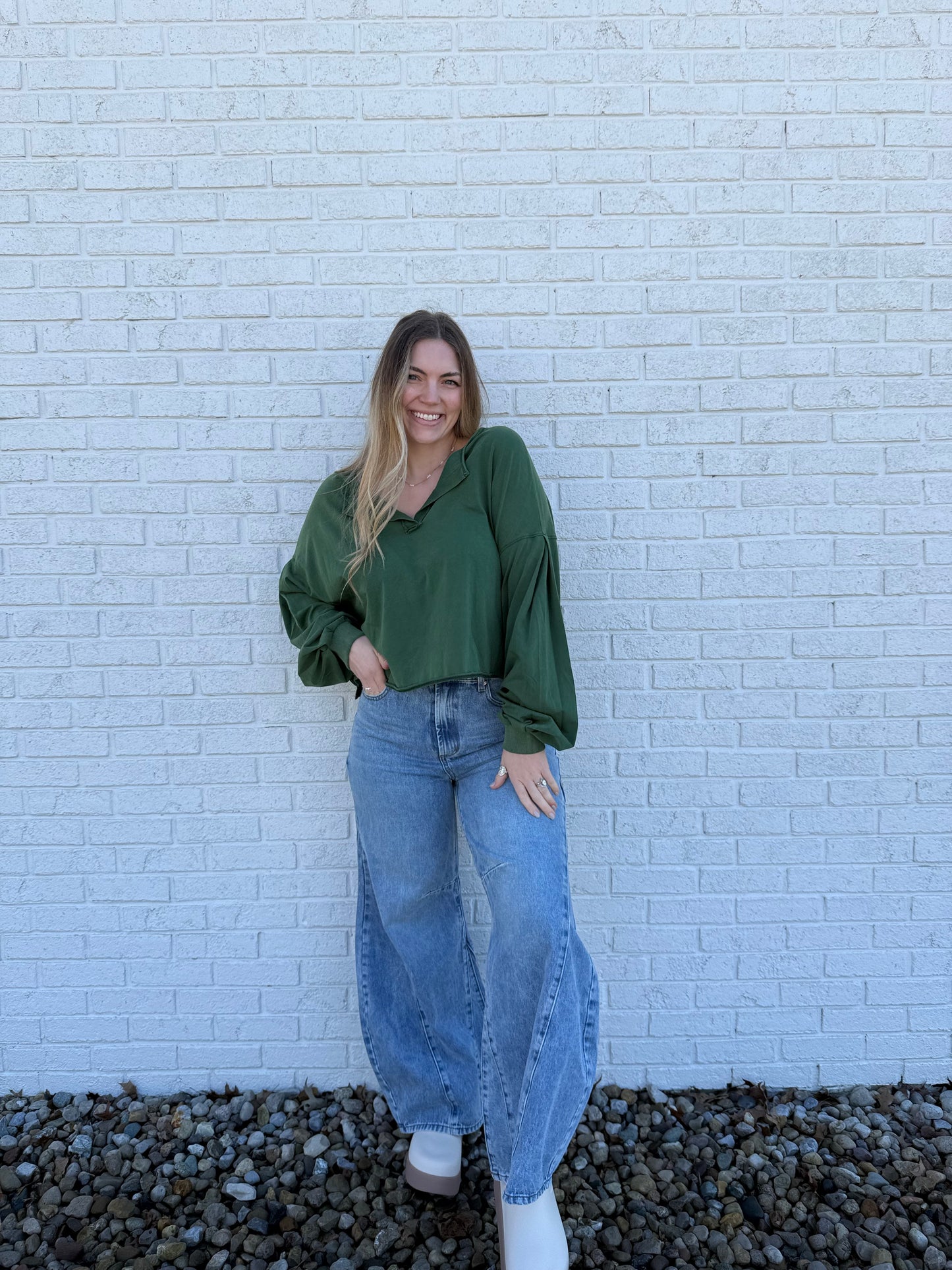 Green Burnout Top