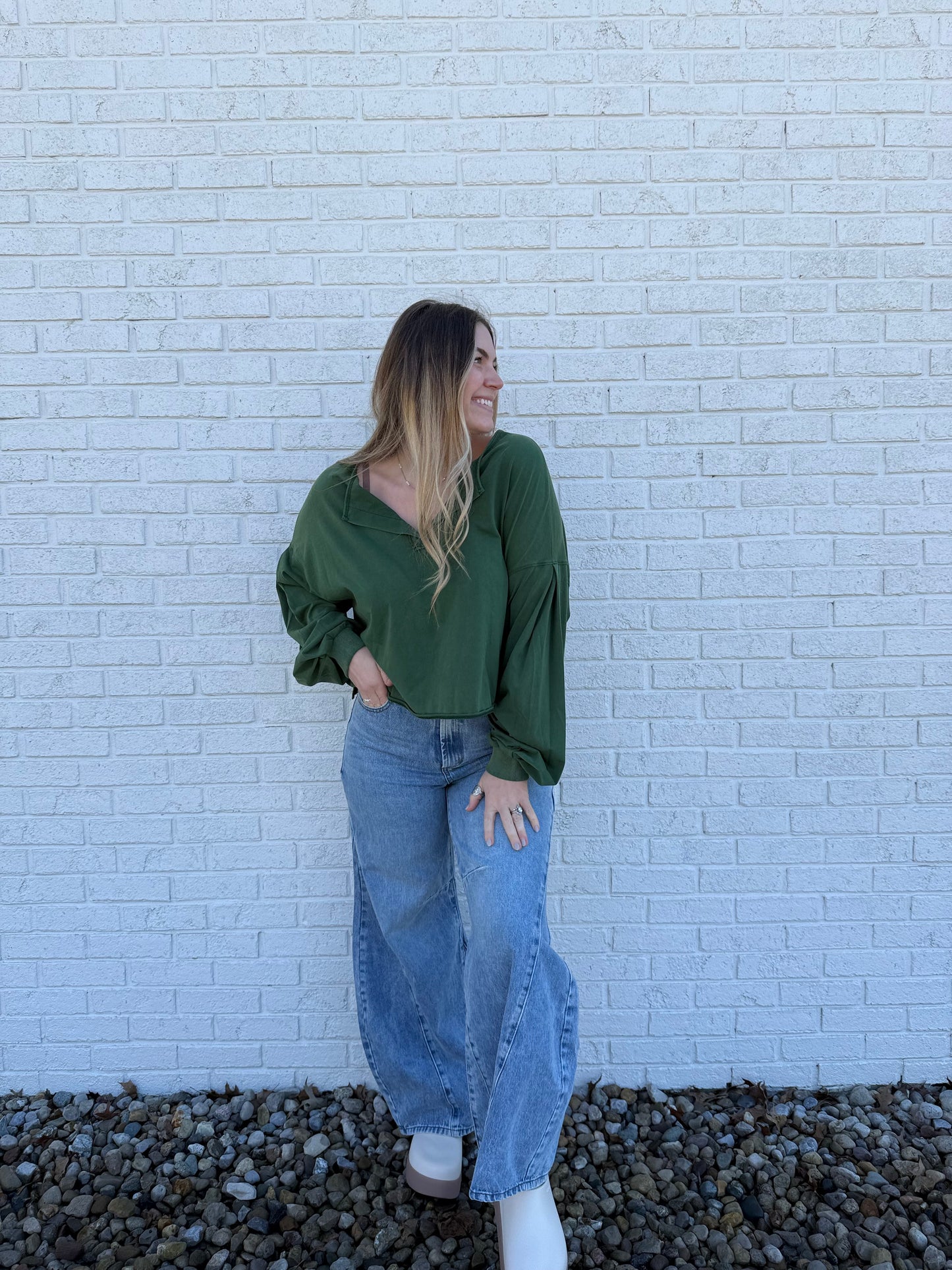 Green Burnout Top