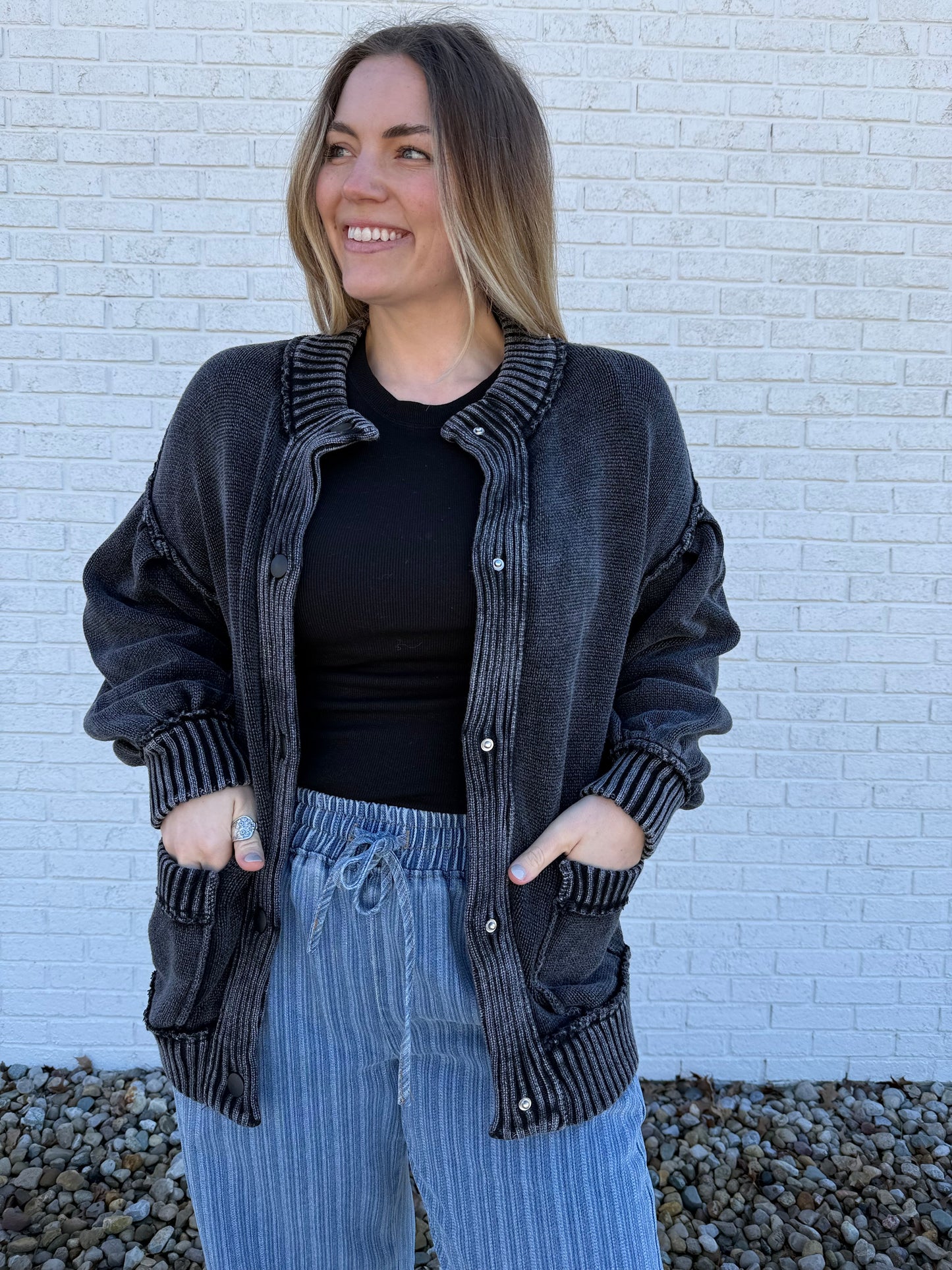 Black Judy Cardigan