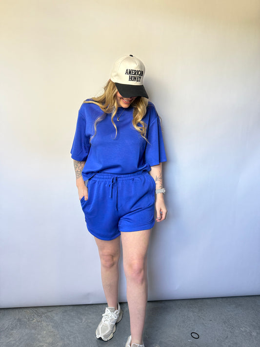 Comfort Club Shorts Cobalt