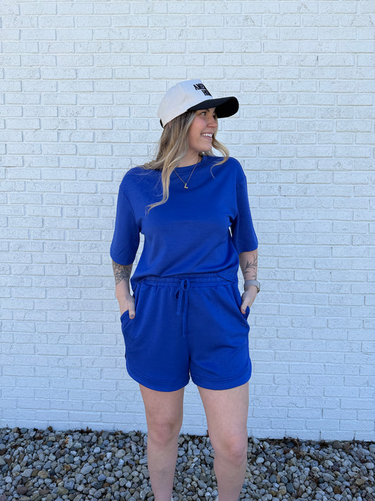 Comfort Club Shorts Cobalt