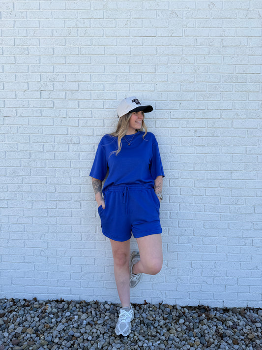 Comfort Club Tee Cobalt