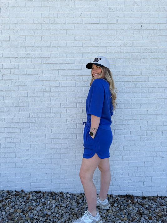 Comfort Club Tee Cobalt