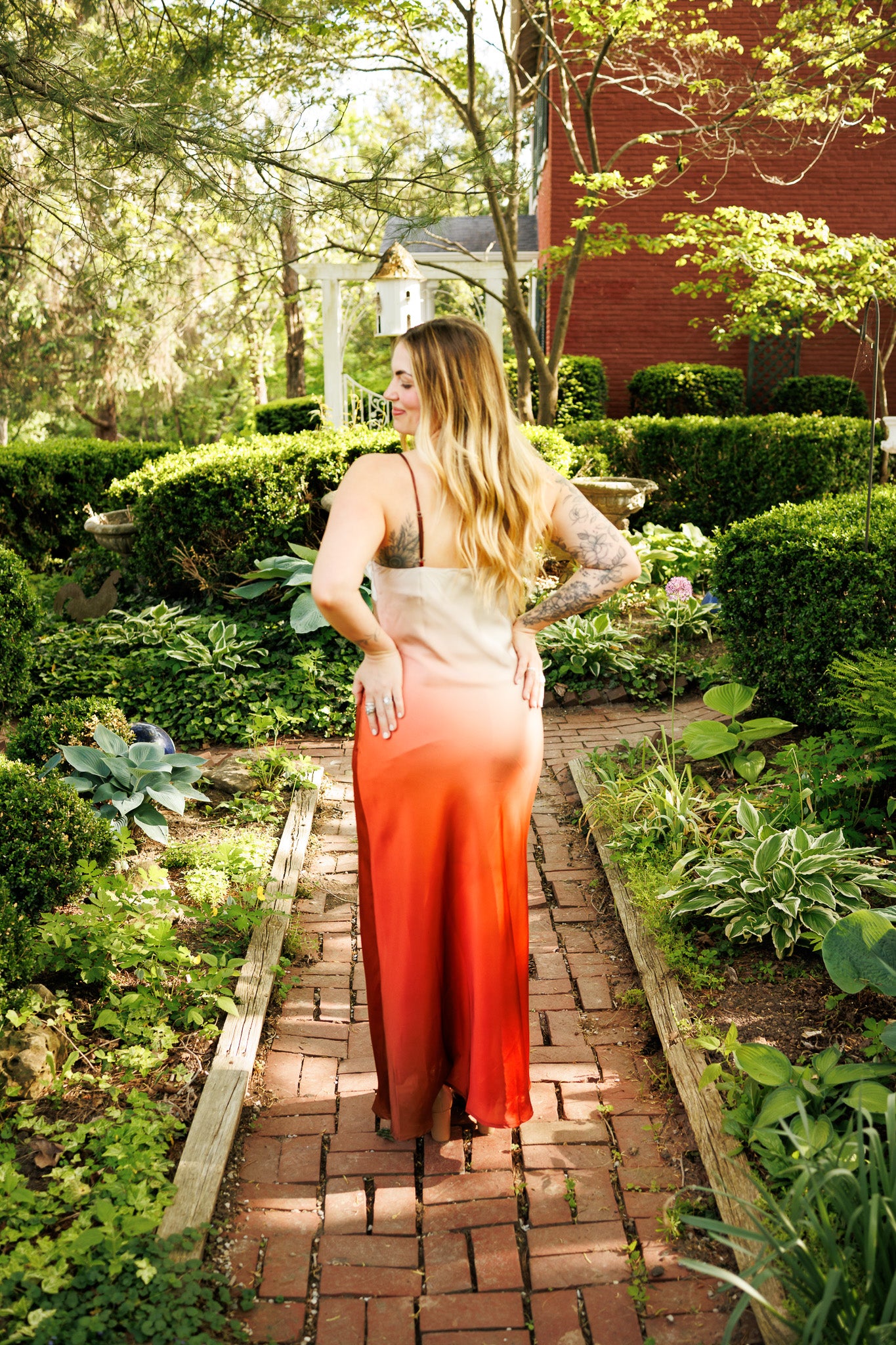 Vine Ombre Dress Sunburn