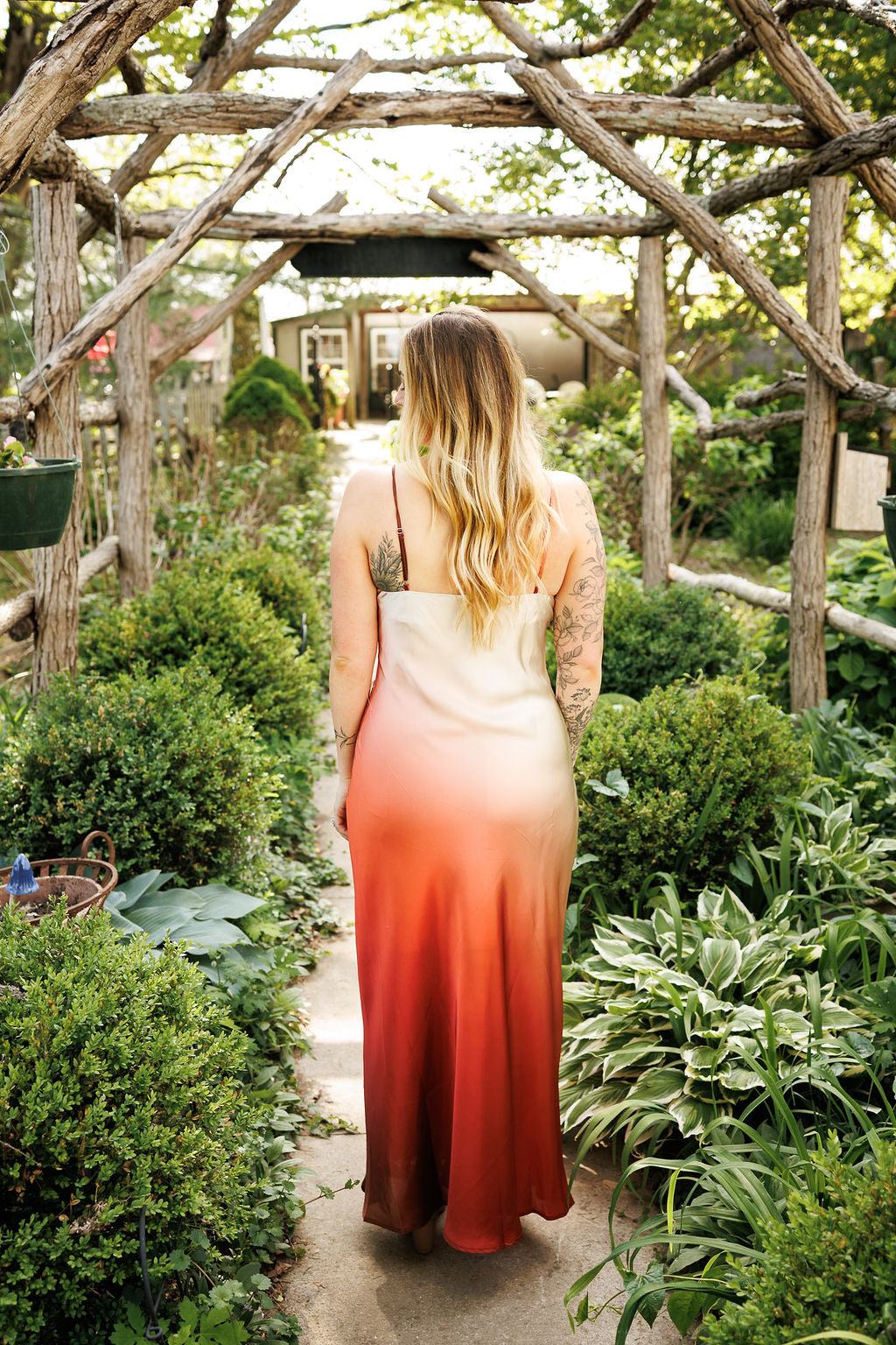 Vine Ombre Dress Sunburn