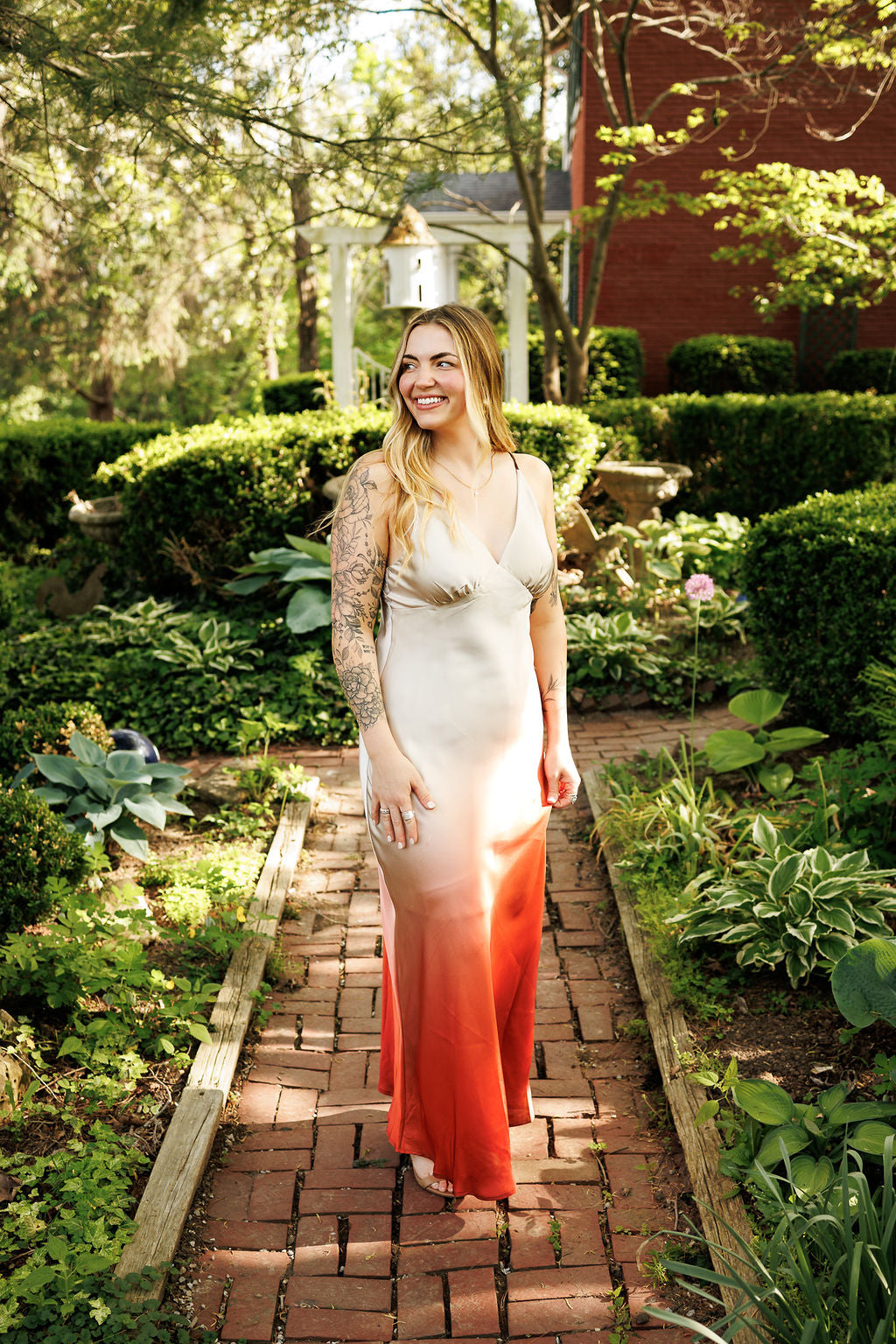 Vine Ombre Dress Sunburn