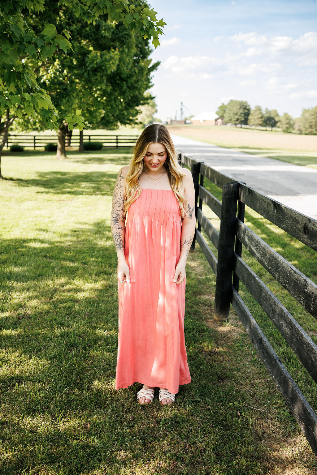 Daisy Dress Coral