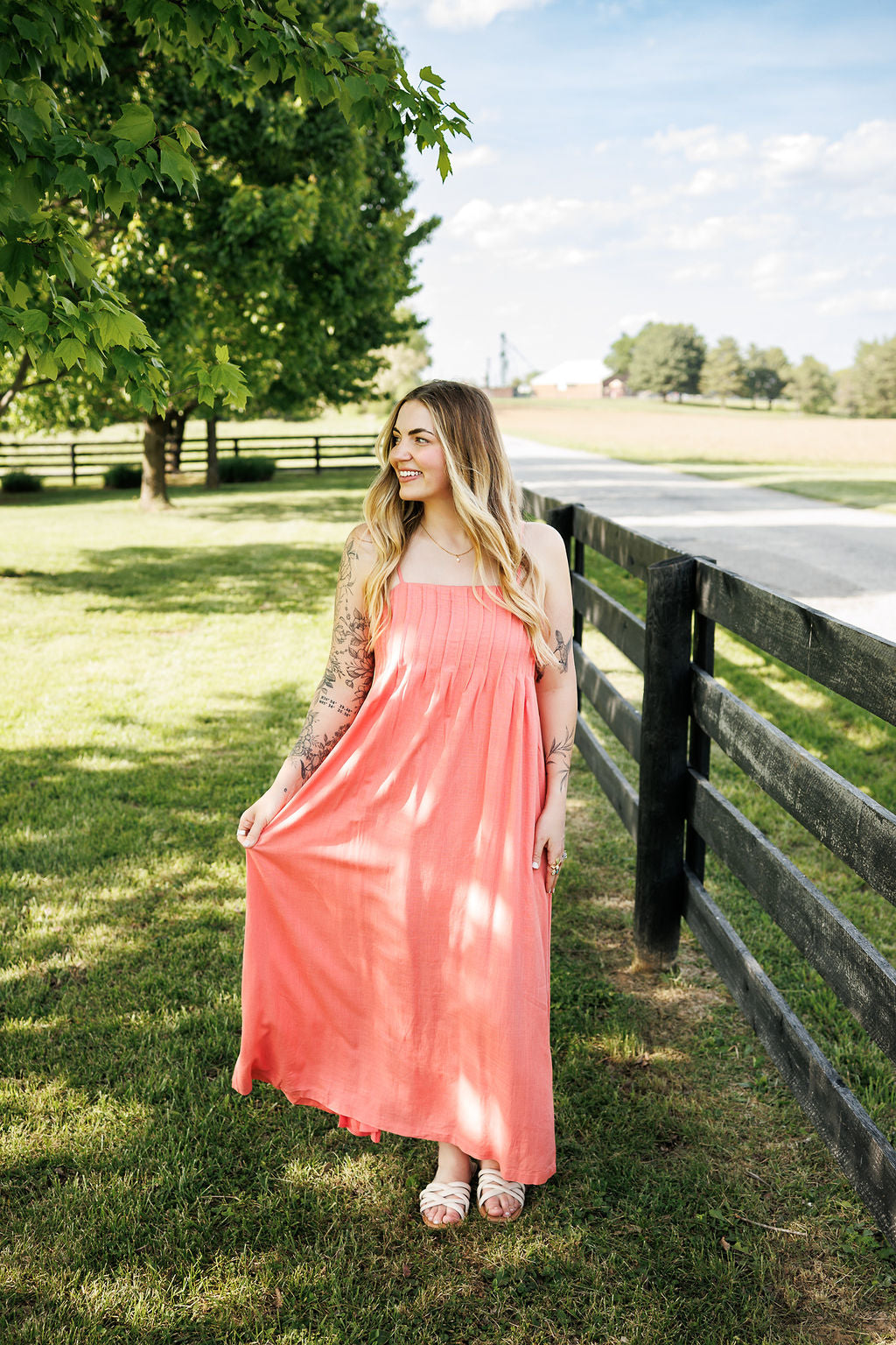 Daisy Dress Coral