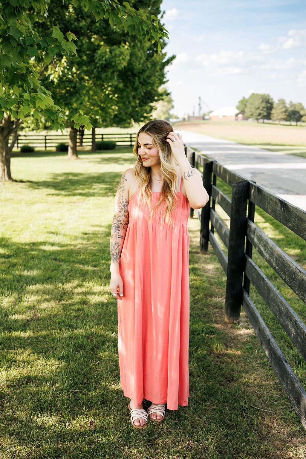 Daisy Dress Coral