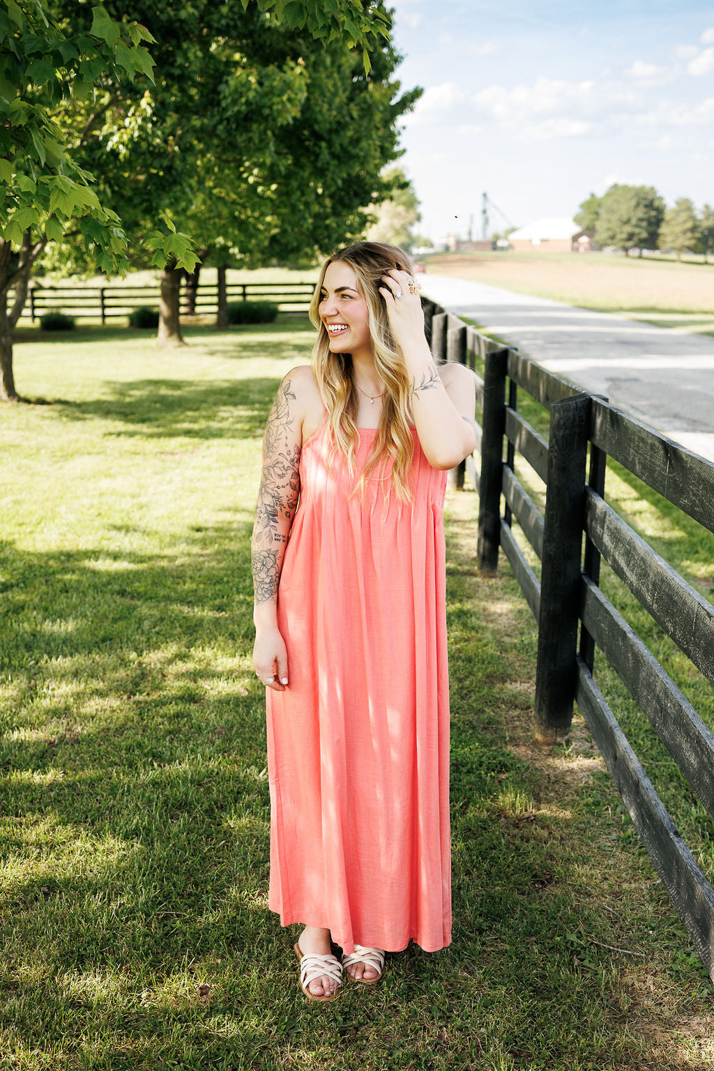 Daisy Dress Coral