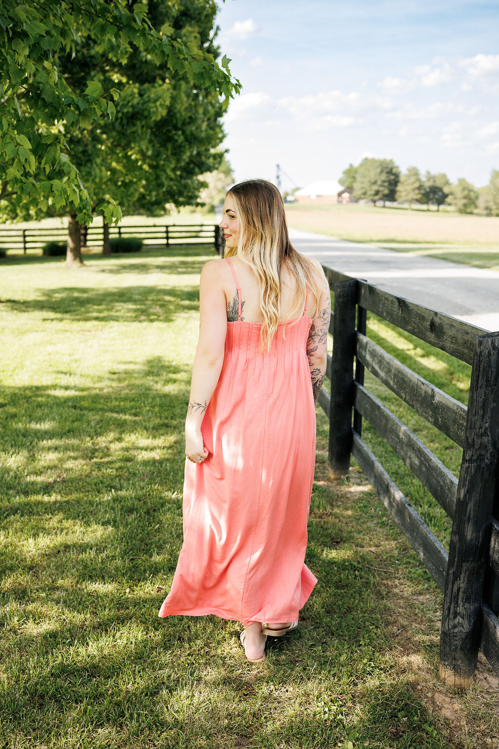 Daisy Dress Coral