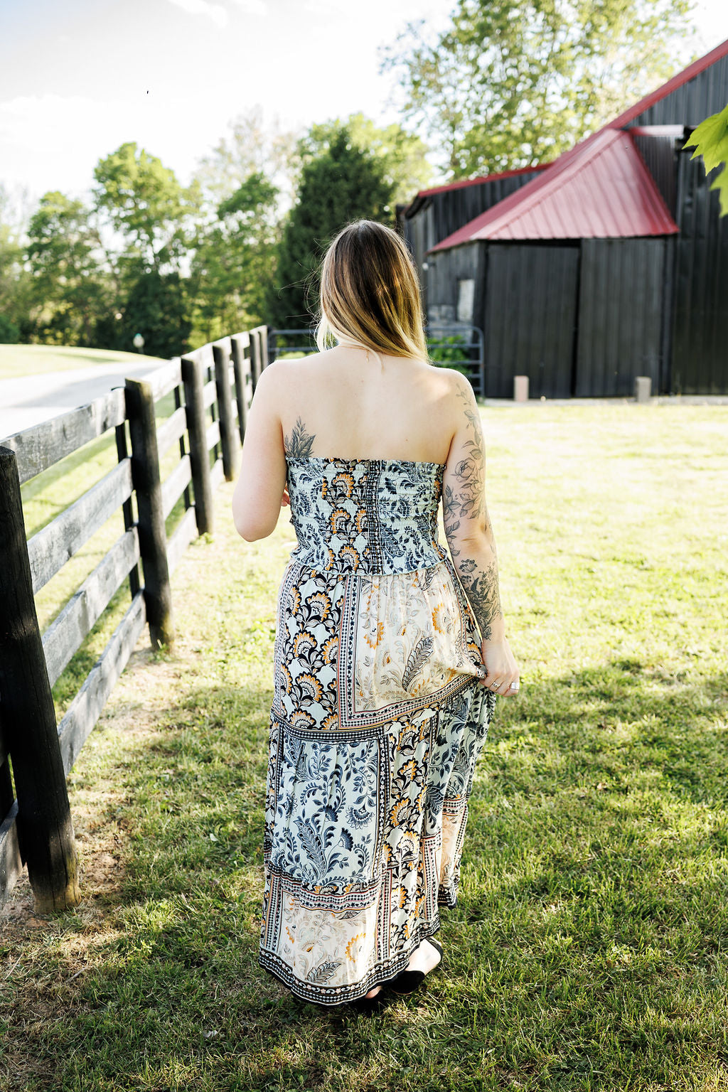 Midnight Strapless Dress