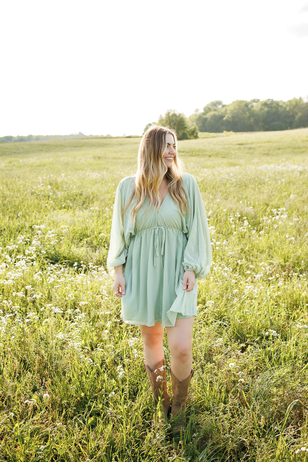 Magnolia Mini Dress Mint
