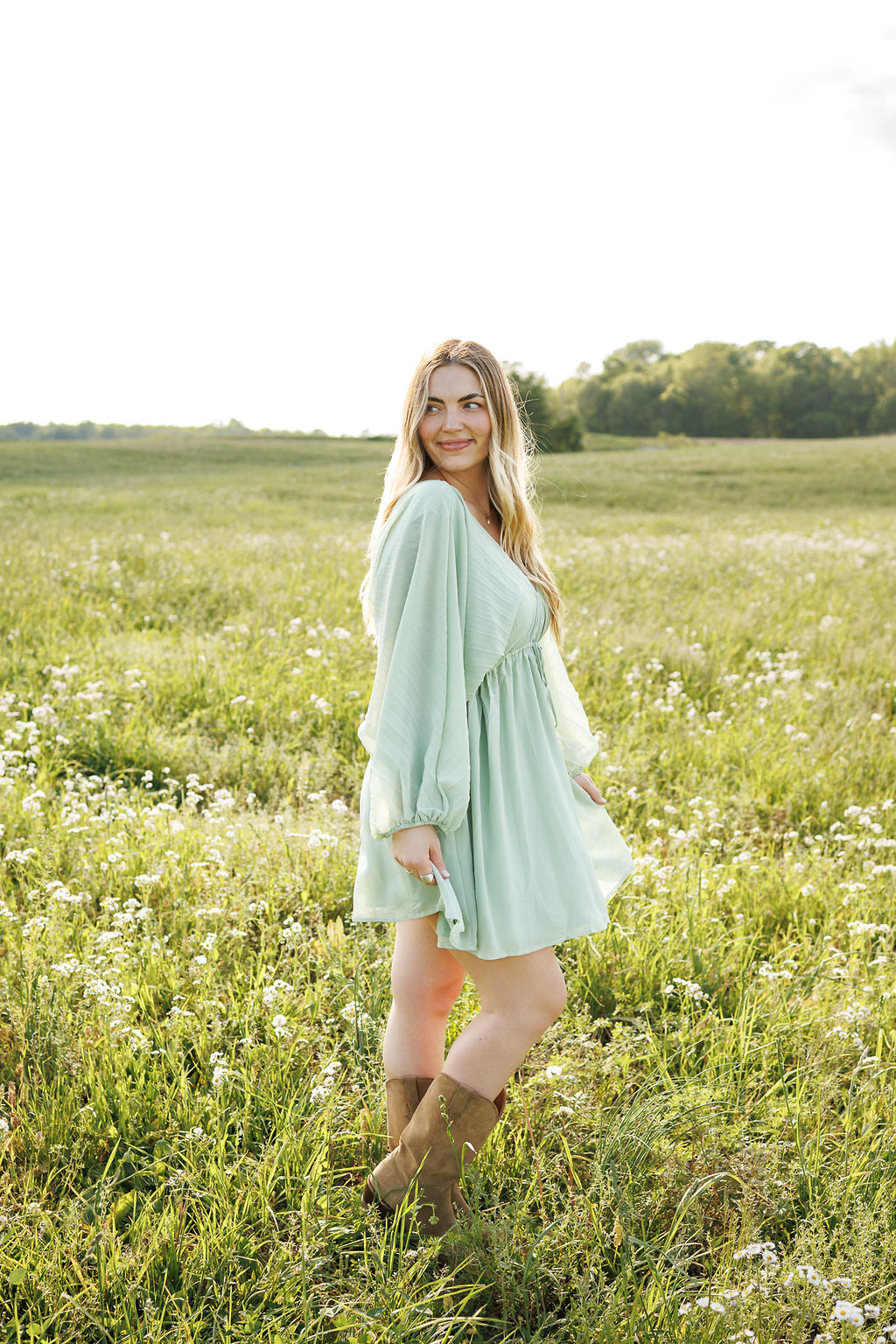 Magnolia Mini Dress Mint