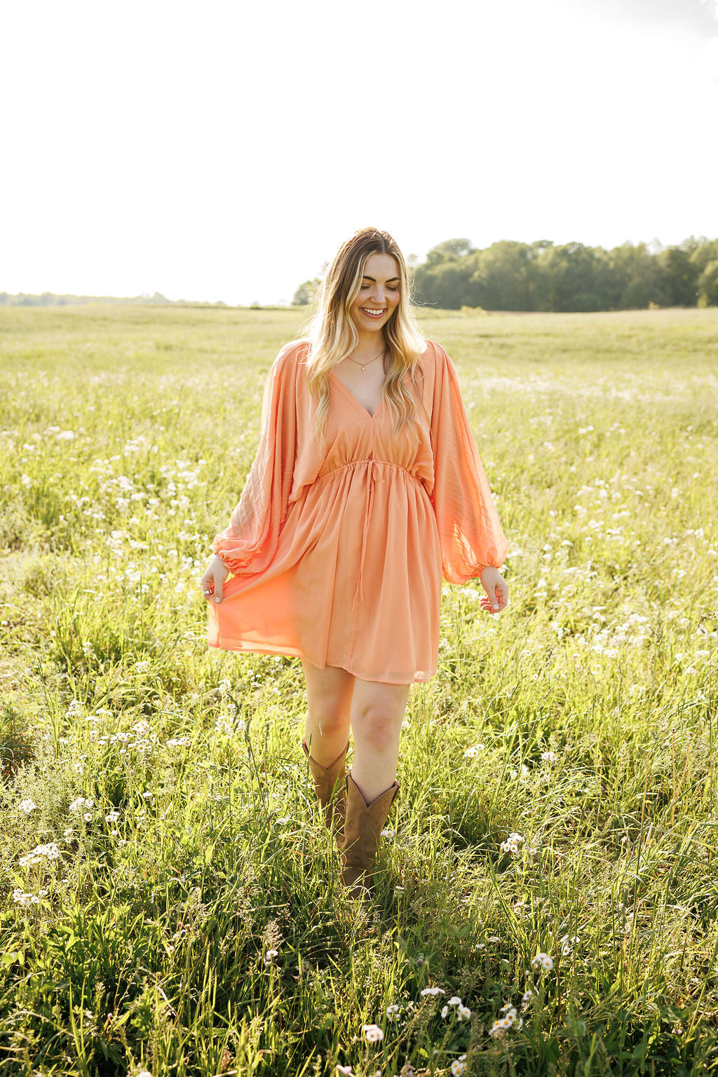 Magnolia Mini Dress Dreamsicle