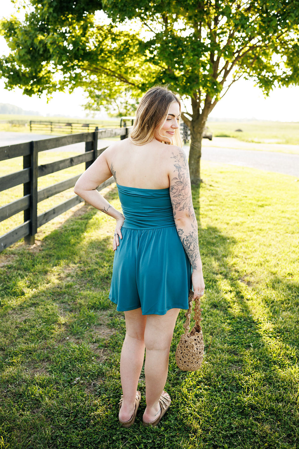 Reya Romper Teal