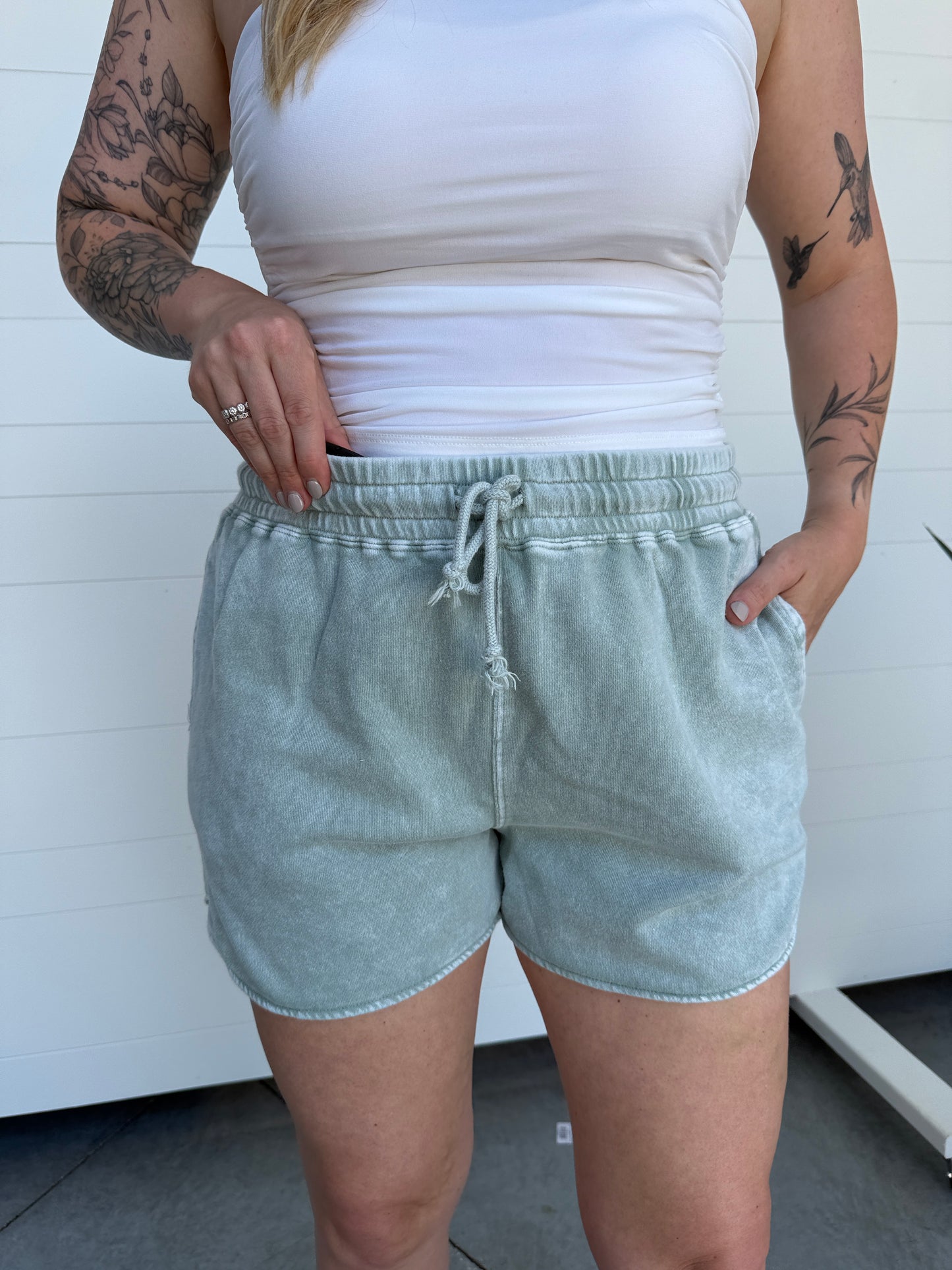 Chill Mode Shorts Sage