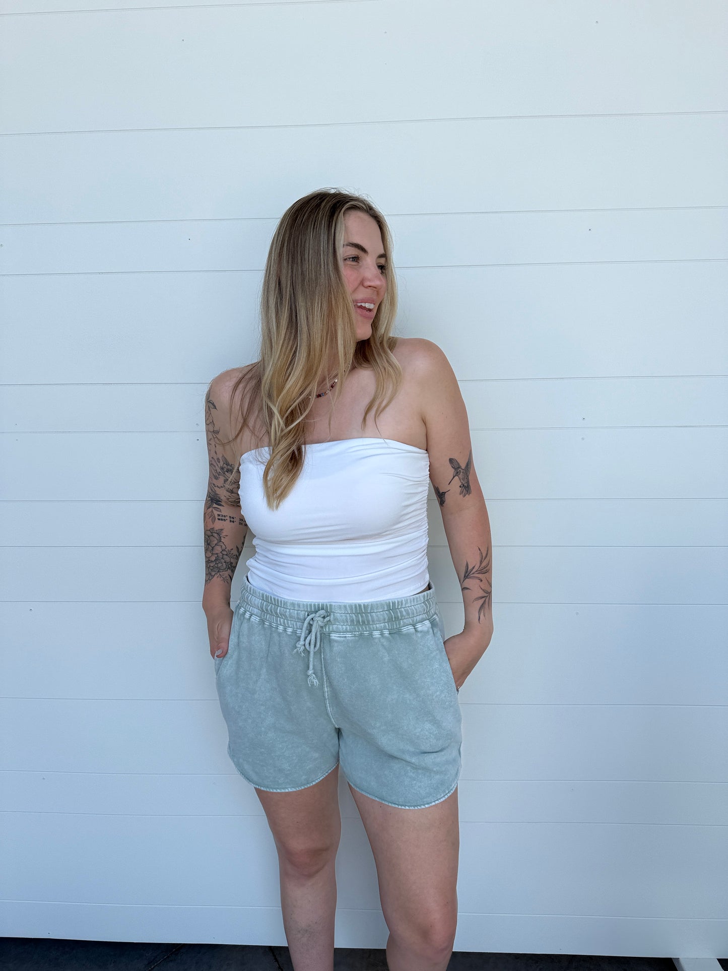 Chill Mode Shorts Sage