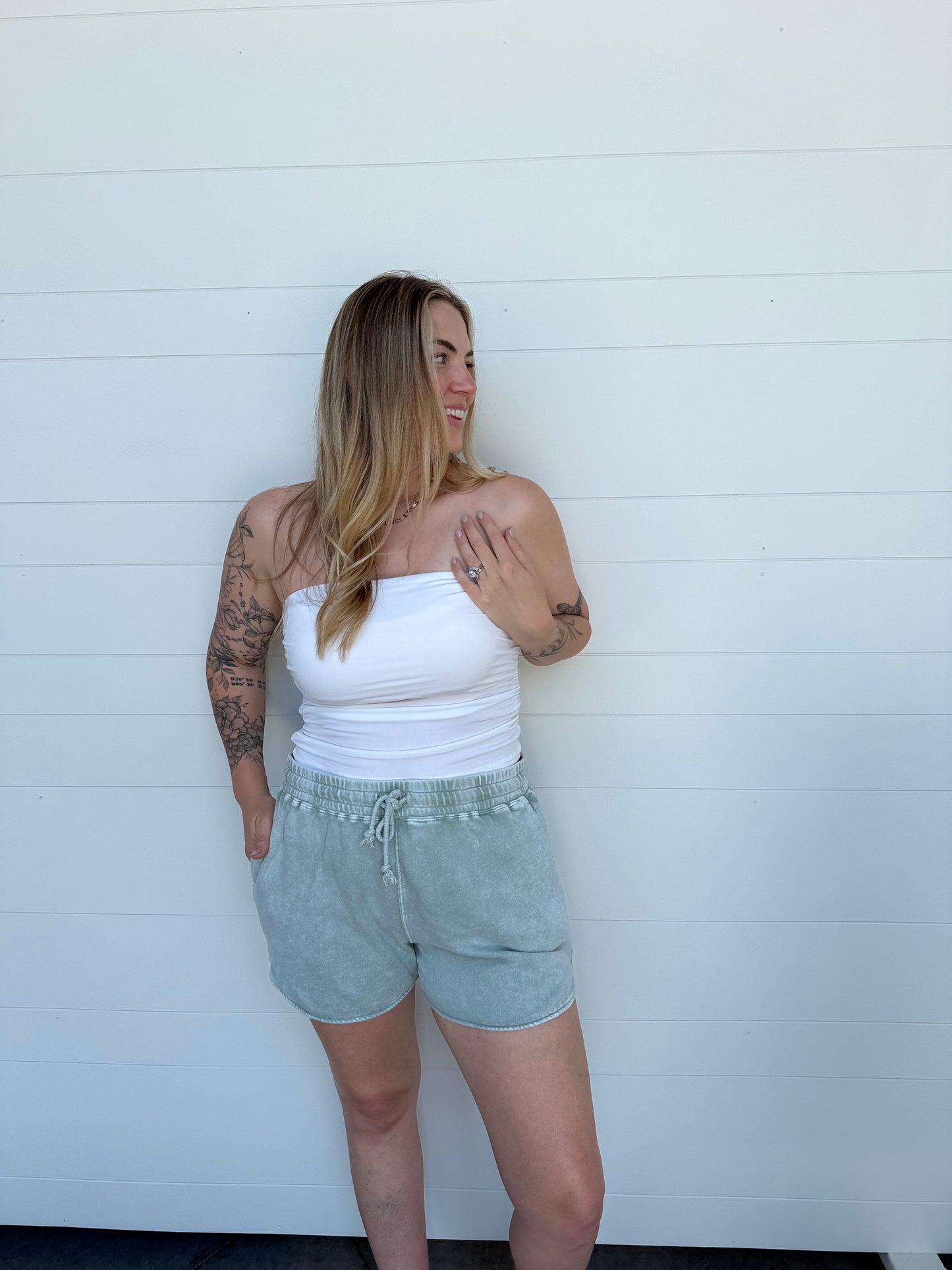 Chill Mode Shorts Sage