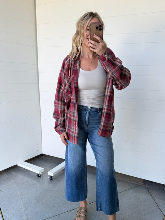 Abbi Flannel Rose