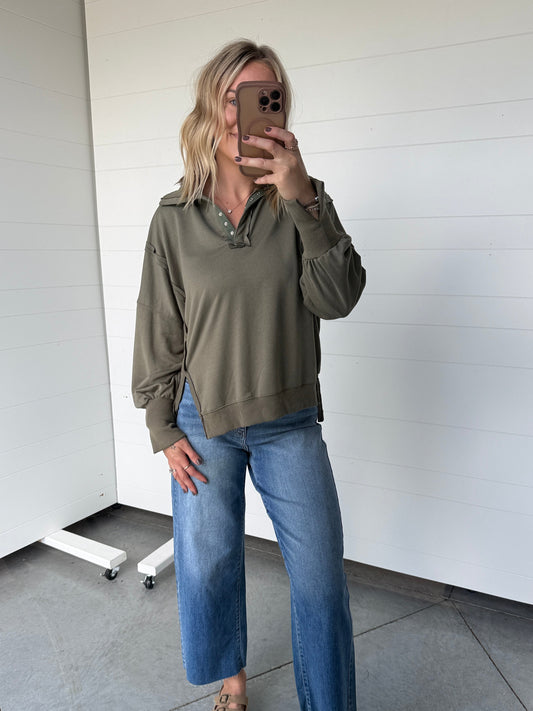 Olive Jenna Pullover