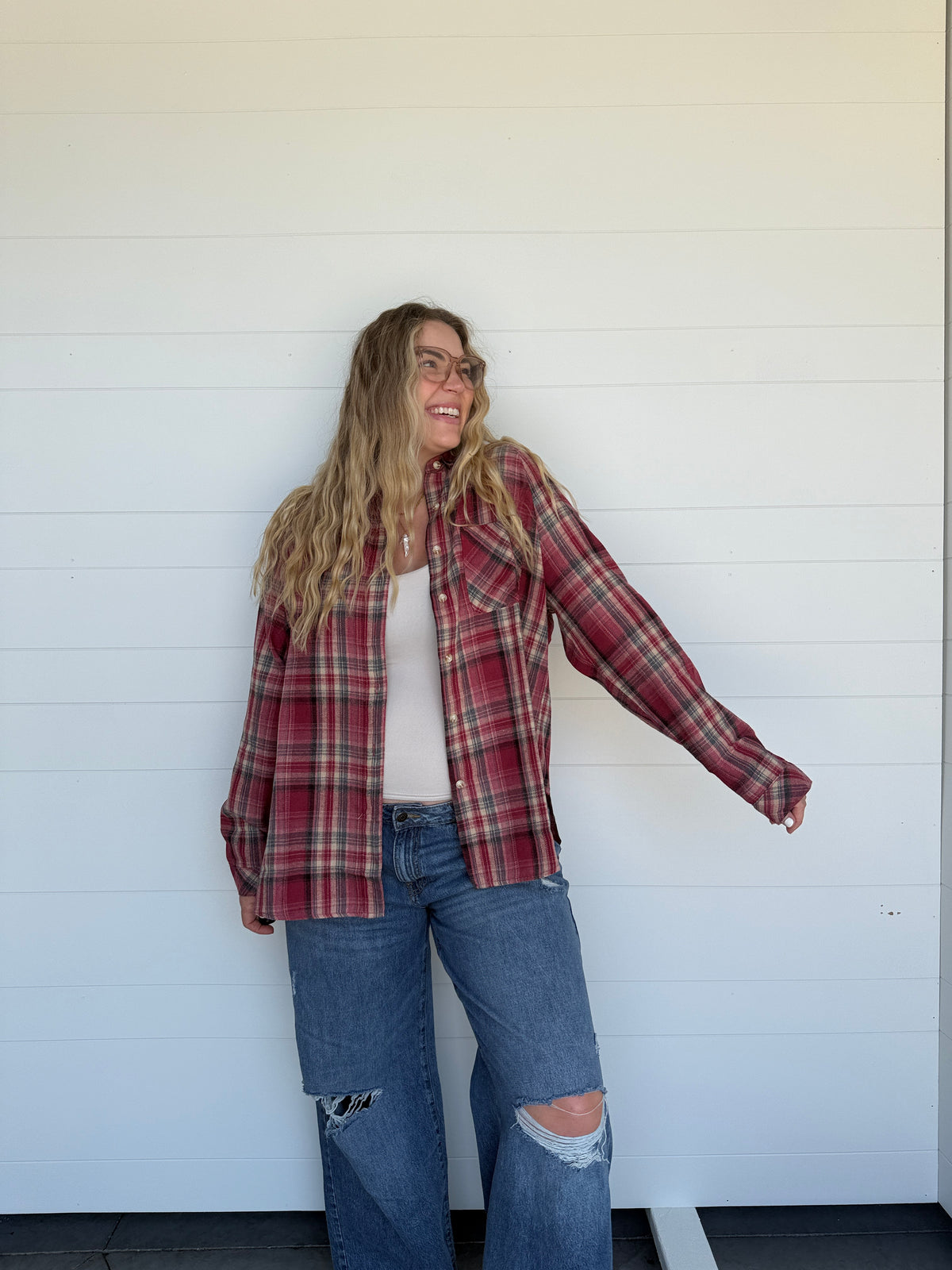 Abbi Flannel Rose