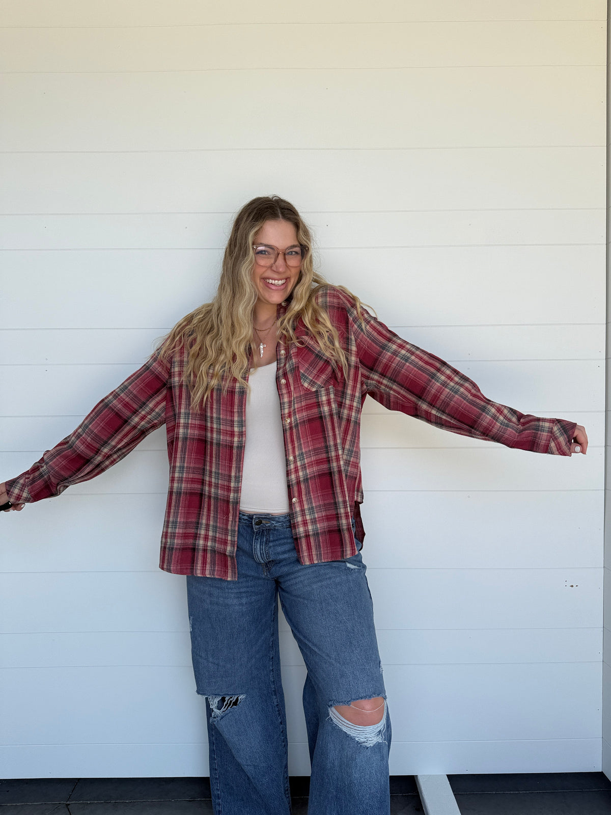Abbi Flannel Rose