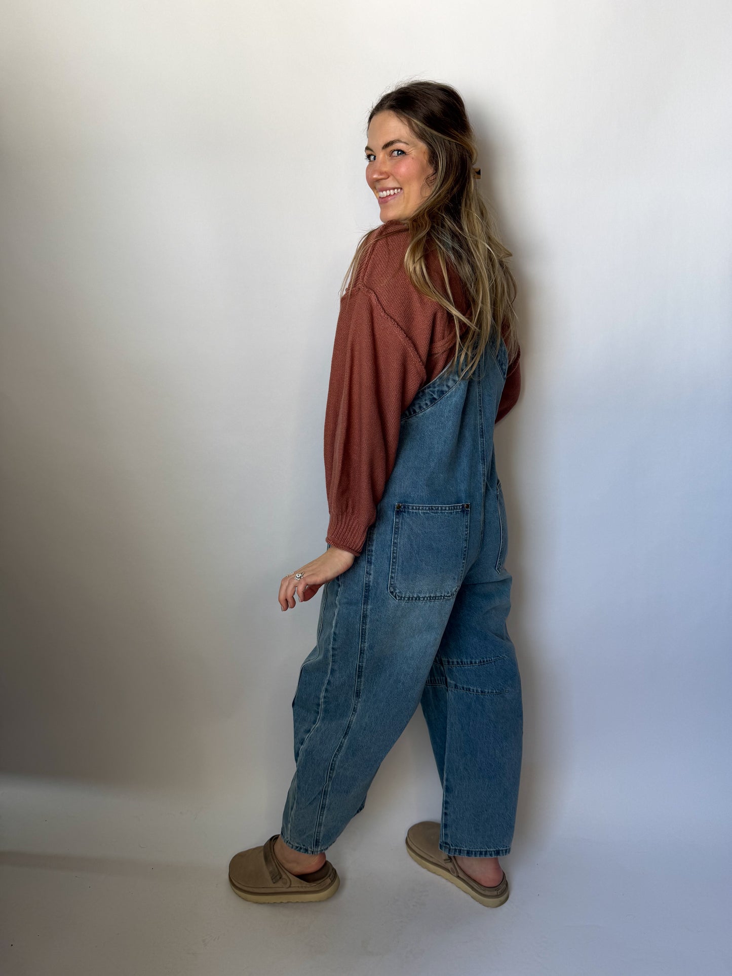 Worn-In Denim Overalls