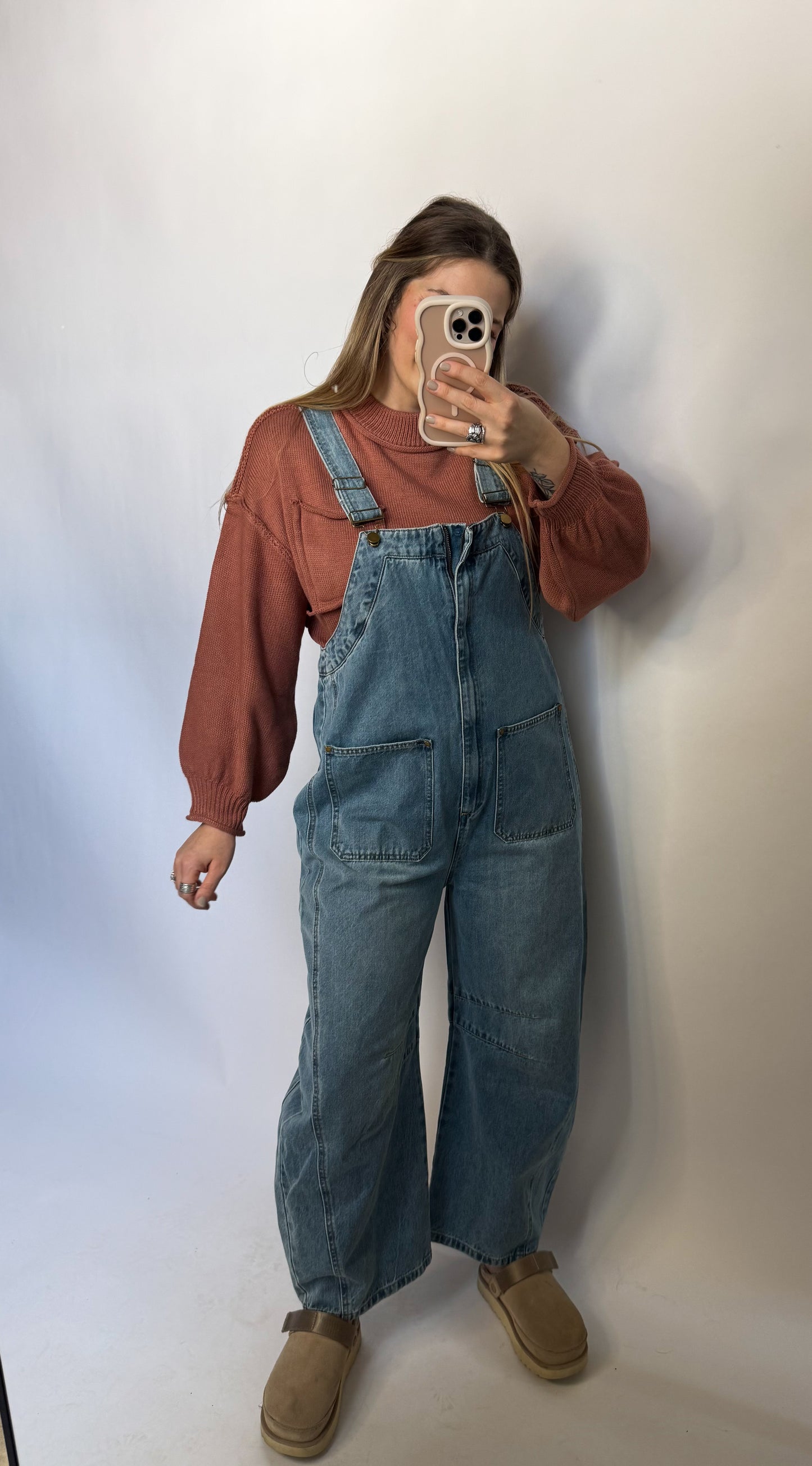 Worn-In Denim Overalls