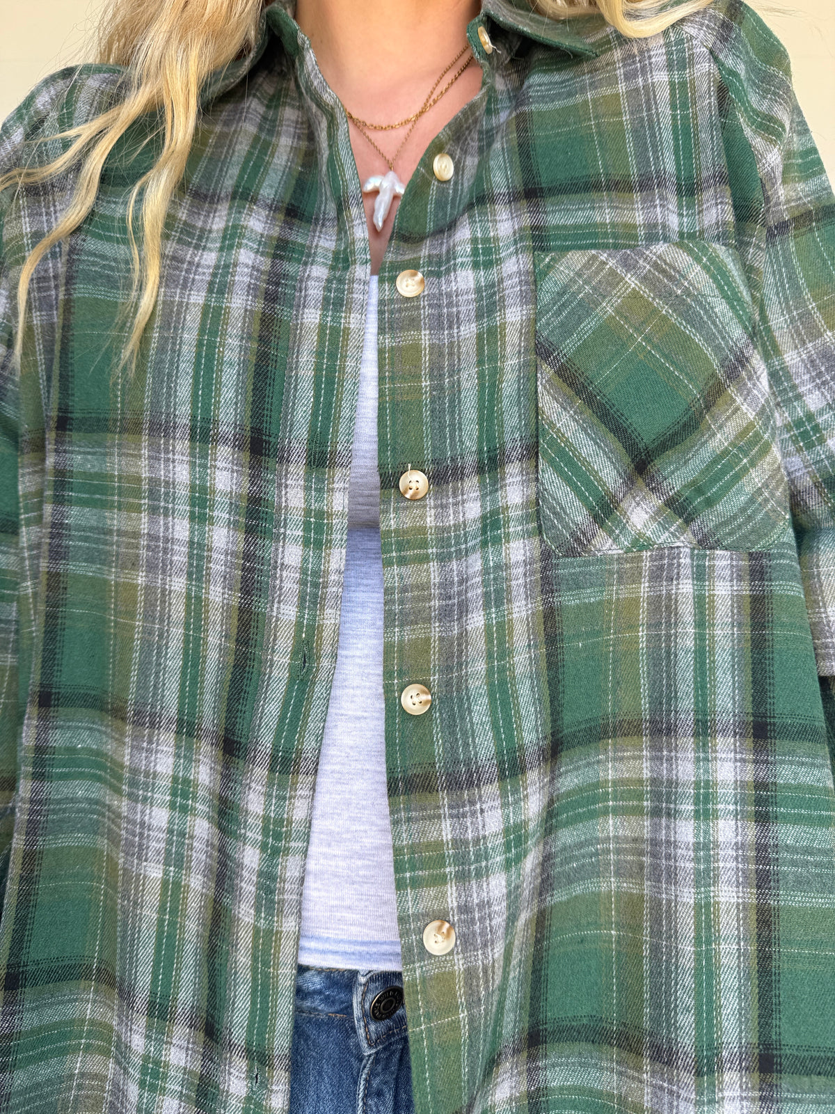 Abbi Flannel Green