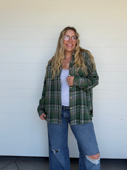 Abbi Flannel Green