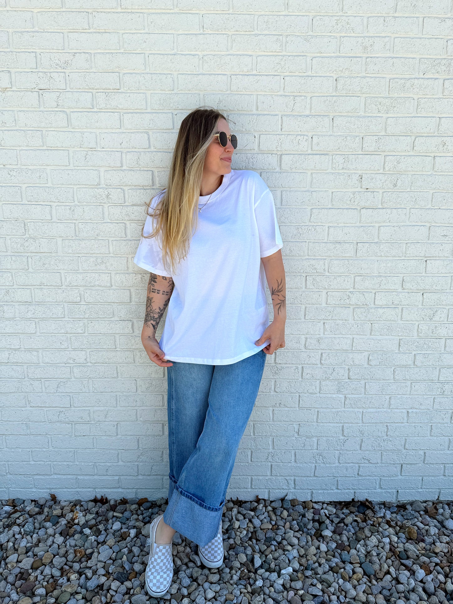 White Oversized Tee