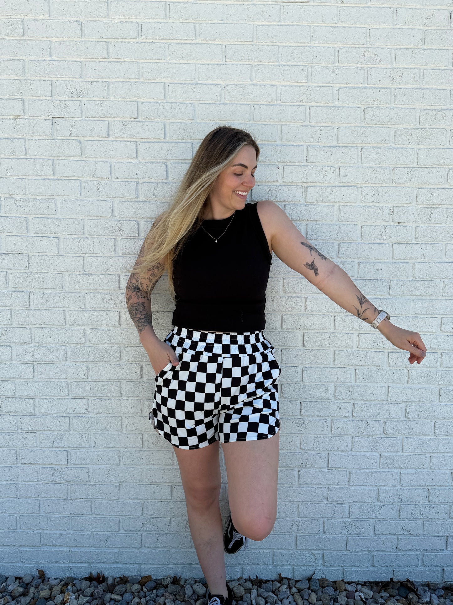 Checkered Charm Shorts