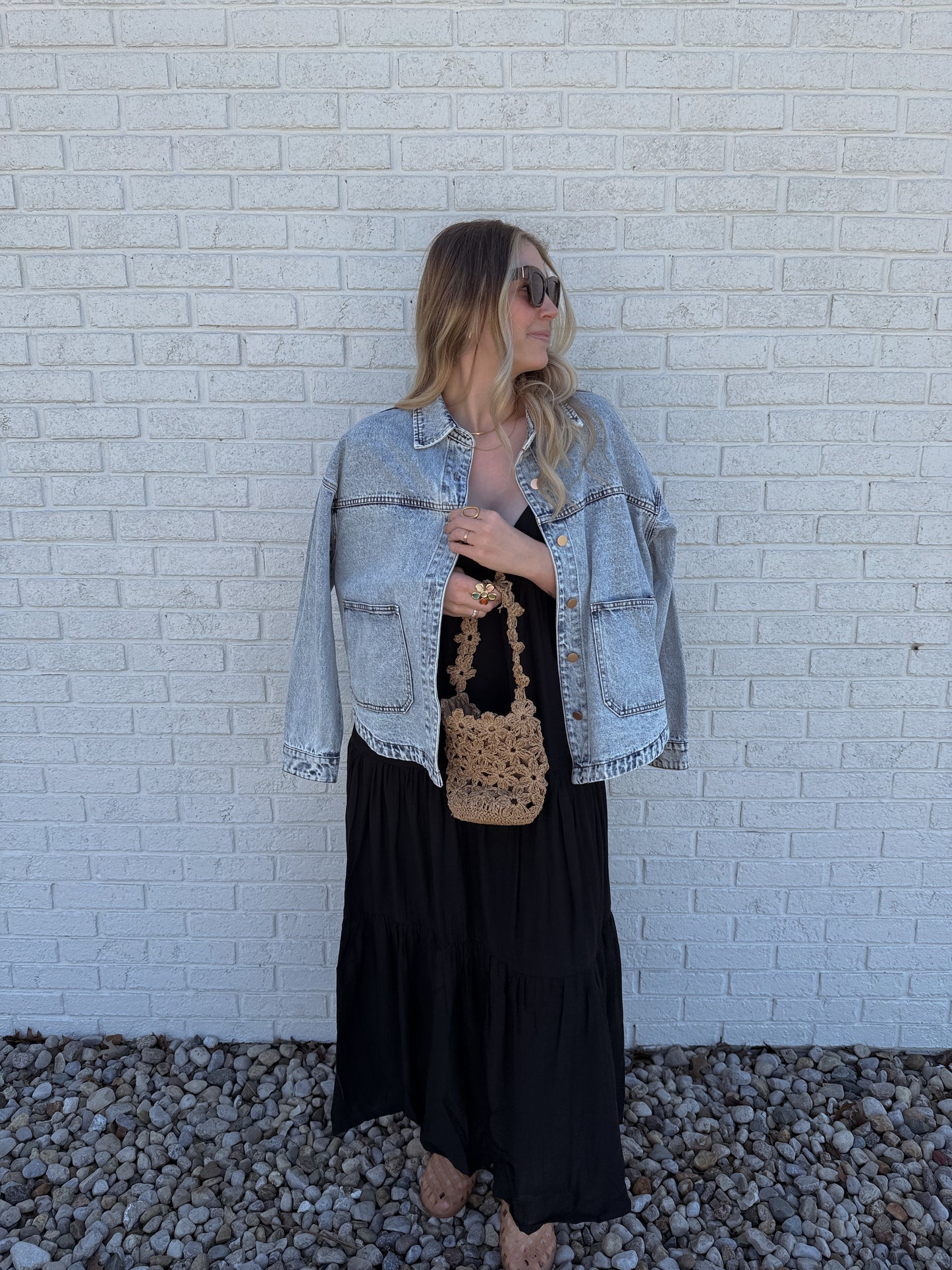 Square Pocket Jean Jacket