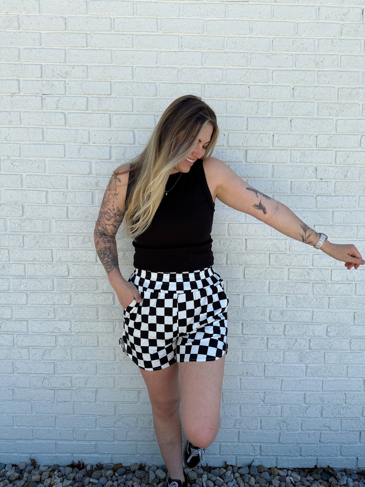 Checkered Charm Shorts