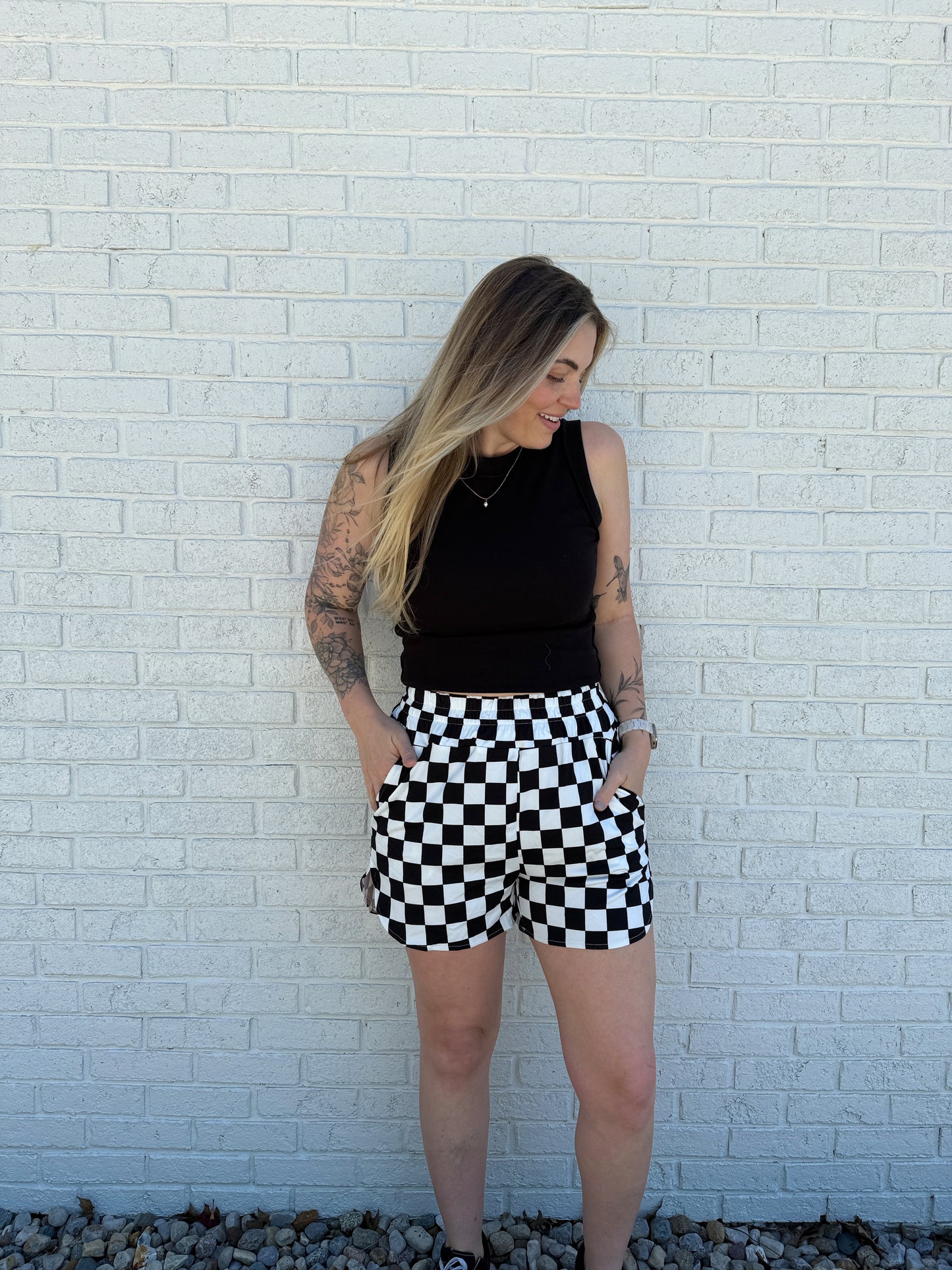 Checkered Charm Shorts