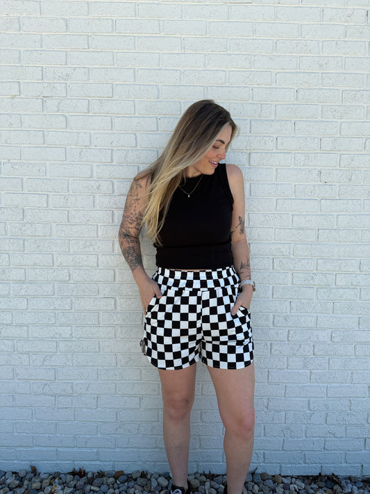 Checkered Charm Shorts