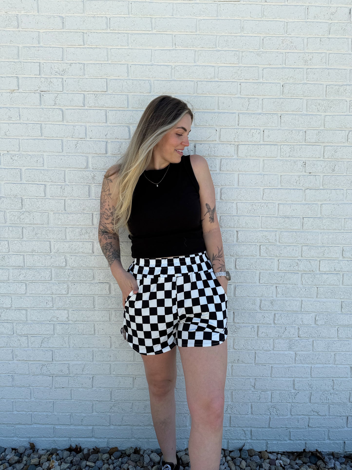 Checkered Charm Shorts