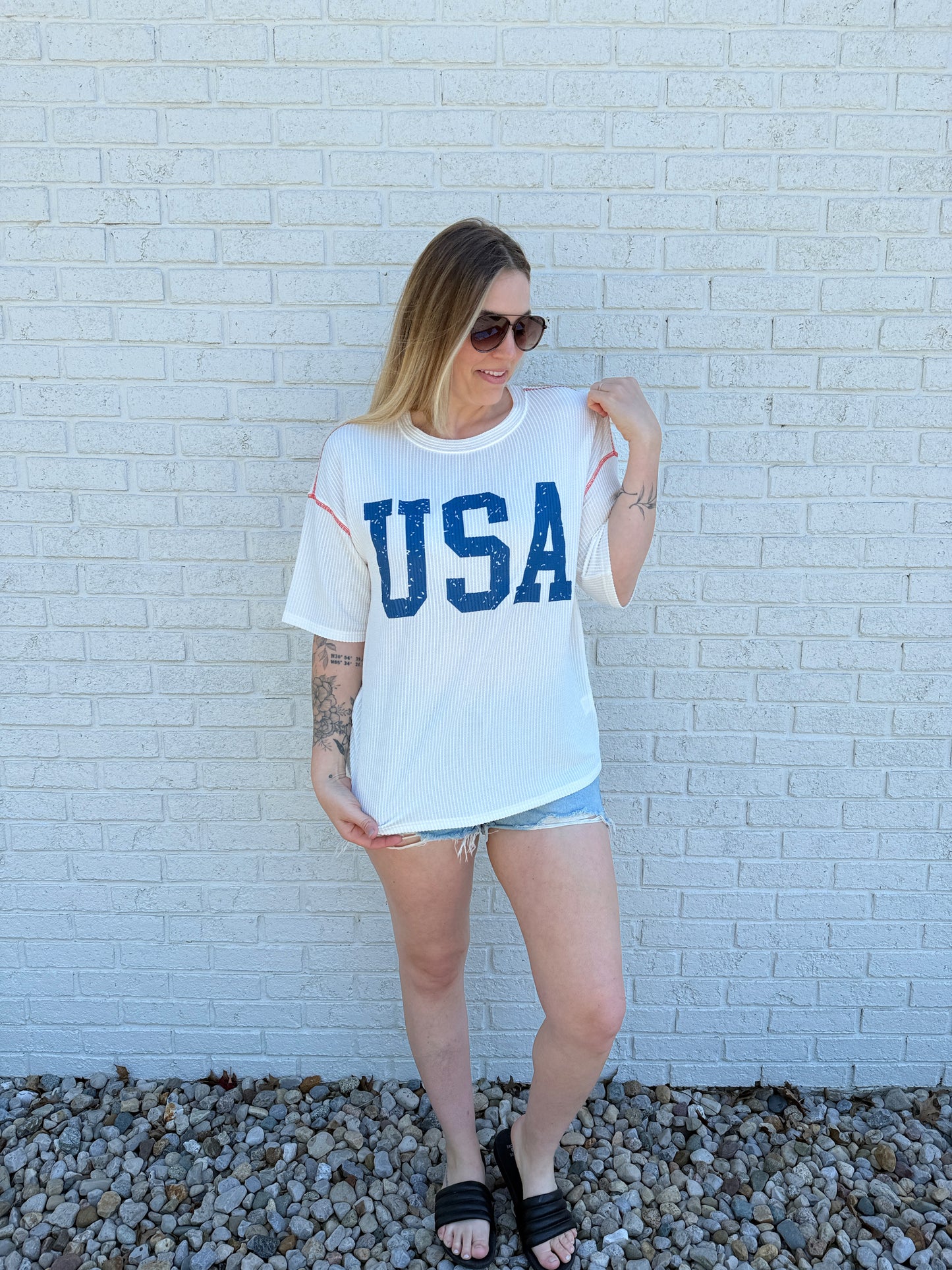 USA Ribbed Tee