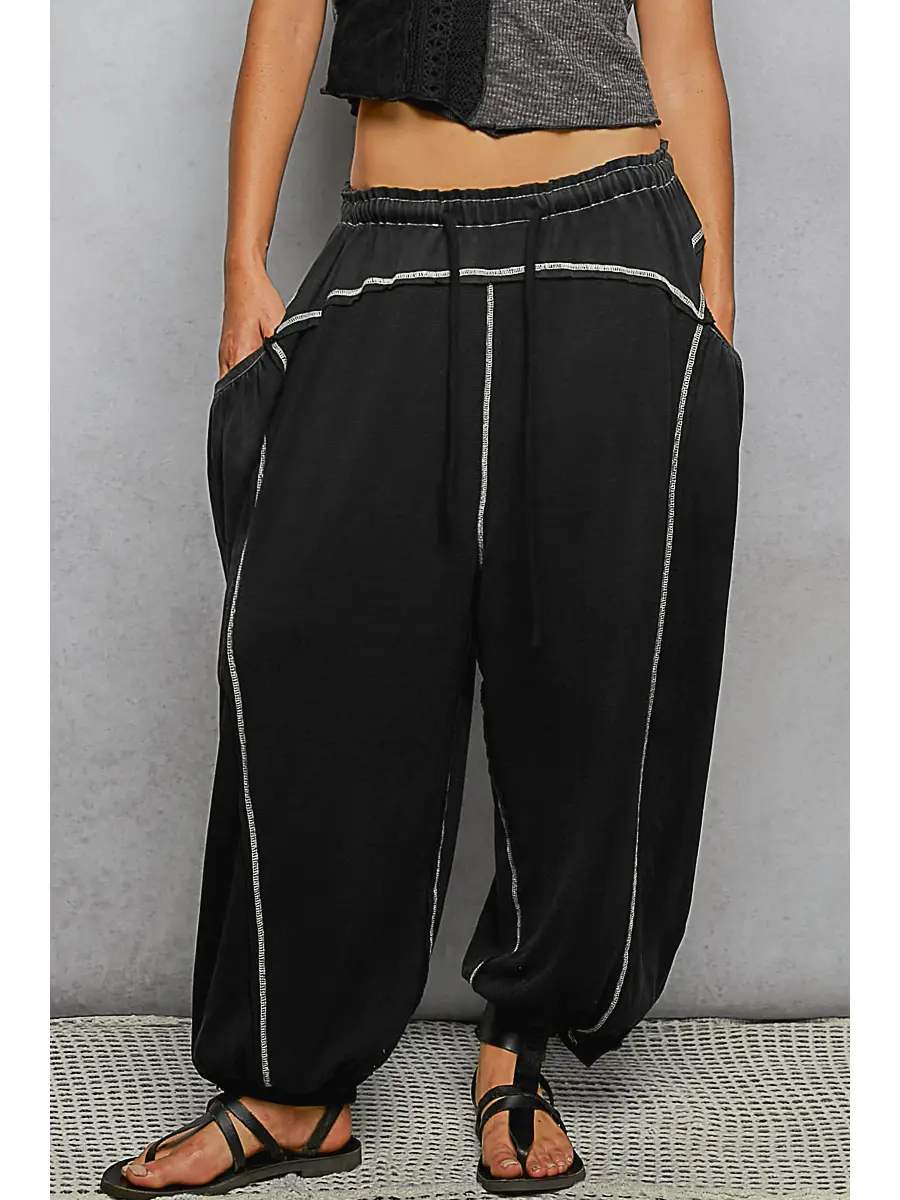 Black Boho Jogger